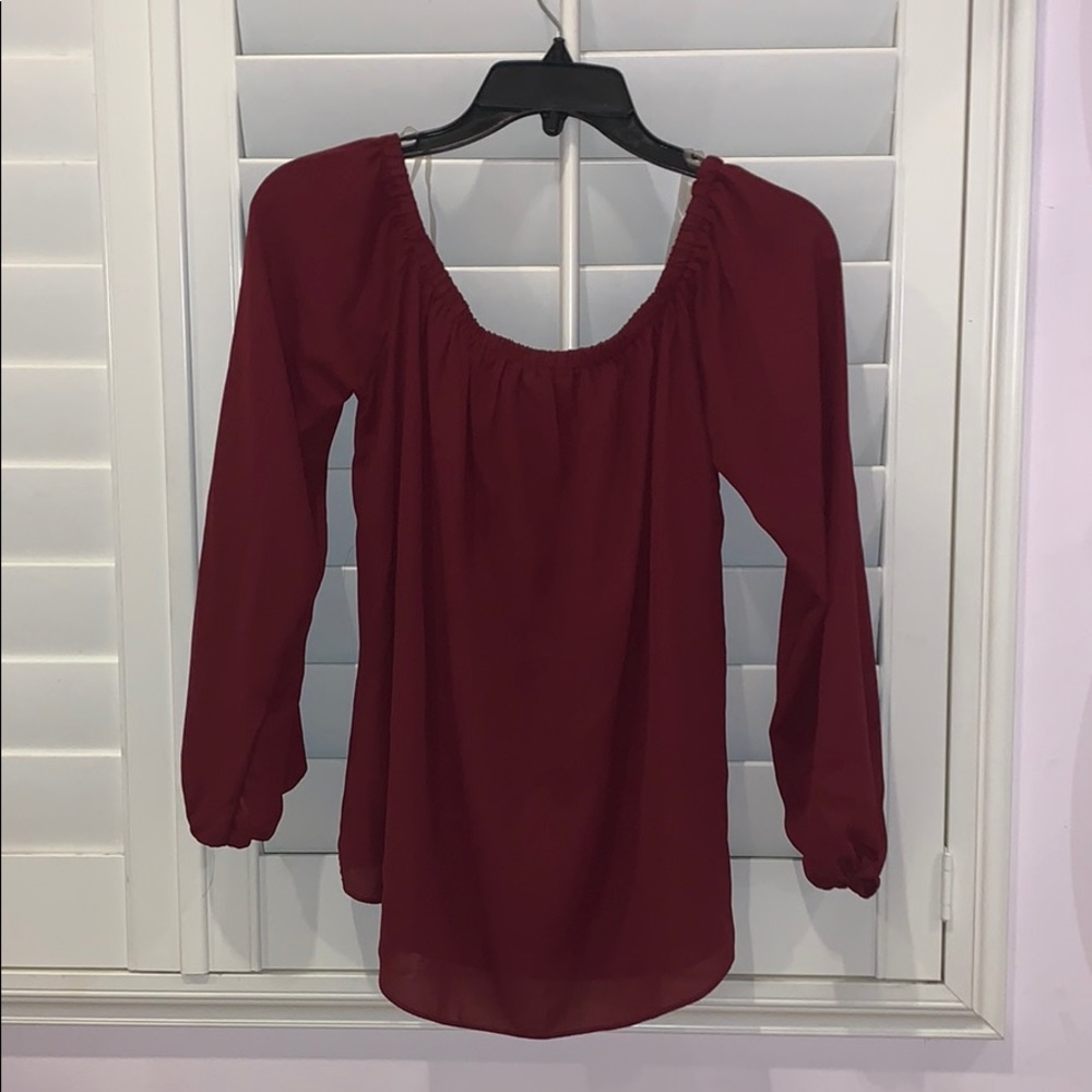 Burgundy tunic